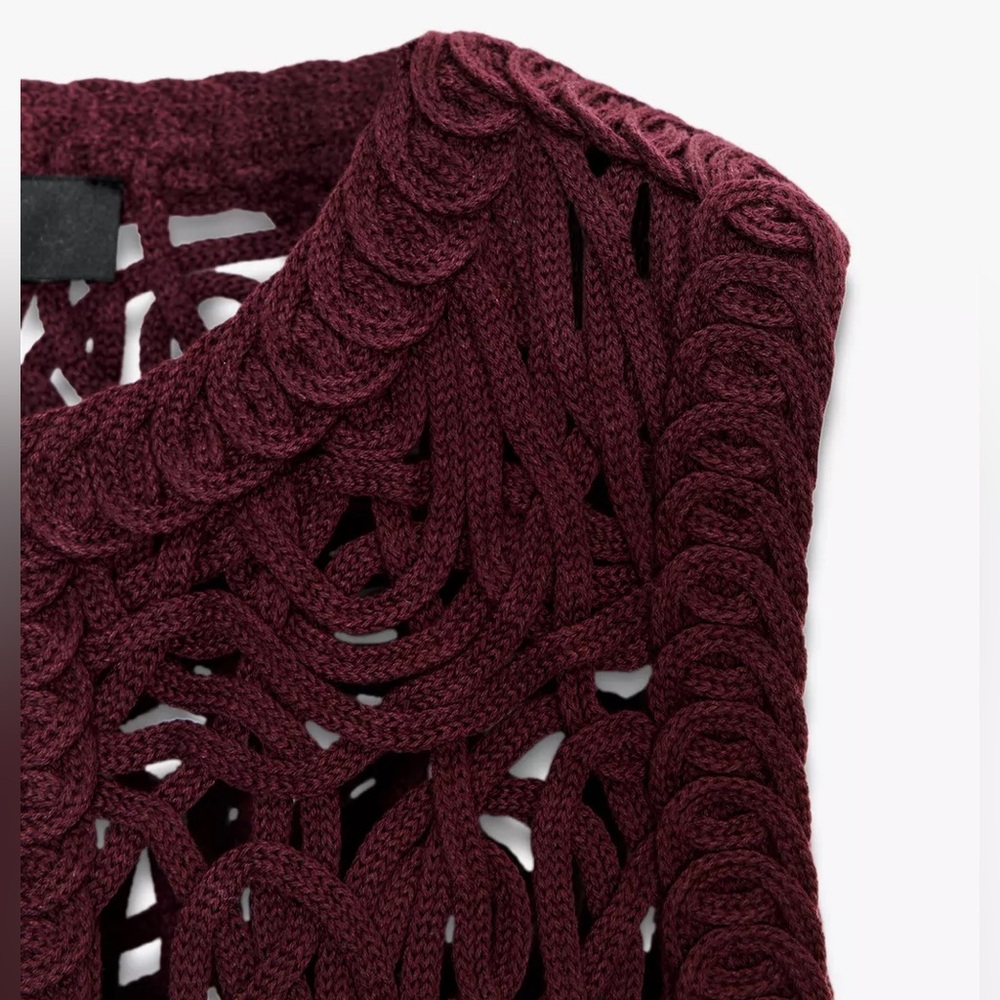 MACRAMÉ FRINGE VEST - Picture 7 of 8